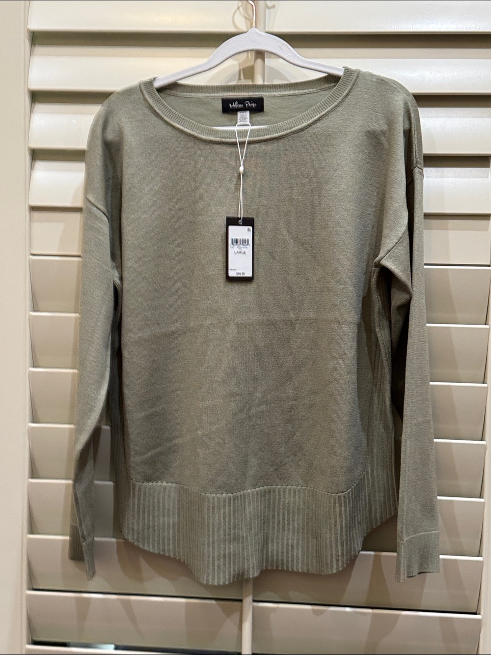 Melissa Paige Olive Crewneck Sweater